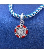 925 Sterling silver Lucky Chip Dangle Charm Gift for her 793922 - $330.03 MXN