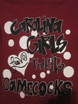 NWOT - CAROLINA Girls Love Their GAMECOCKS Adult Size S Garnet Red SS Tee - $18.99