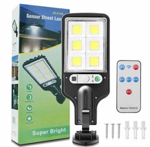 Solar Flood Light Auto On/Off Dusk To Dawn With Remote Control For Yard, Street - £15.79 GBP