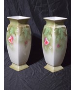 Vintage WINTERTON WARE 12&quot; Flower Vase MATCHED PAIR - All Side Floral Pa... - $1,046.72 MXN