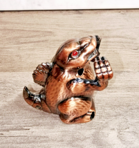 COLLECTIBLE NOVELTY COPPER FINISHED GODZILLA TABLE TOP LIGHTER - $34.65