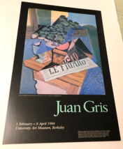 $175 Juan Gris Vintage Museum Berkeley Exhibition 1984 Original Cardboar... - £182.29 GBP