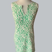 NEW YORK &amp; COMPANY LADIES SLEEVELESS MINI VNECK GREEN WHITE DRESS SIZE XS - £18.91 GBP