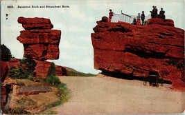 Balanced Rock and Steamboat Garden of the Gods Denver CO Vintage Postcard (D8) - £4.59 GBP