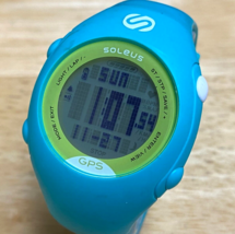 Soleus SG006 Blue Digital Quartz GPS Sportswatch Pedo Chrono Watch~Built-in USB - £20.92 GBP