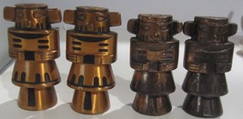 Vintage Navajo Kachina Doll Solid Copper Salt &amp; Pepper Shakers plus bonus - $23.70