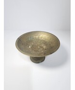 OLD VINTAGE RARE HANDMADE BRASS DHOOP DANI INCENSE BURN STAND WITH WOODE... - $120.00