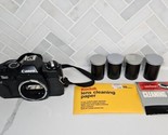 Canon T60 SLR Camera Body &amp; Used / New Mystery Film Tested Works New Bat... - $39.55