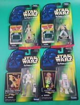 STAR WARS Power Of The Force Figure Lot -4 Pieces. R5-D4 Lando Leia Hoth Rebel - £9.33 GBP