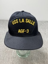 Vintage US Navy Hat Cap USS La Salle AGF-3 Ship Veteran Vet Mens Snap Ba... - $24.74
