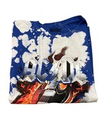 AC/DC High Wire Rock and Roll Blue White Tie Dye Tee Shirt Size Medium New - $27.06 CAD
