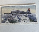 Swissair Douglas DC 2 John Player &amp; Sons Vintage Cigarette Card #32 - $2.96