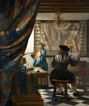 12515.Room Wall Poster.Interior art design.Vermeer painting.The Art of Paintings - £12.80 GBP+