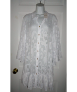 NWT LILLY PULITZER RESORT WHITE POLY CREPE SWIRL CLIP LINLEY COVERUP XL - $143.99 CAD