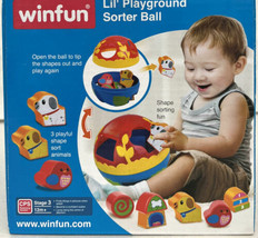 Winfun Lil&#39; Playground Sorter Ball Toy With 3 Playful Shape Sort Animals New - £9.52 GBP