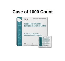 Castile Soap Towelettes by PDI 7.7&quot; x 5&quot; Individually Packet Case of 100... - $56.42