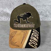 Dallas The Cowboys Way two tone tan baseball cap hat with cowgirl - $35.34