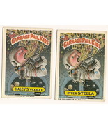 1987 Garbage Pail Kids Cards Series 8 318a Haley&#39;s Vomit / 318b Inter St... - $94.16 MXN