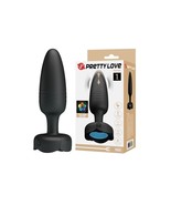 Pretty Love Tarion Thrusting Butt Plug w/Multi Color Bottom Led Light Black - $48.39 CAD