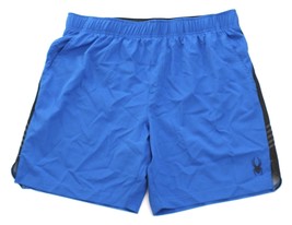 Spyder Active ProWeb Blue &amp; Black Athletic Shorts Men&#39;s NWT - £53.71 GBP