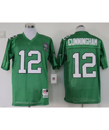 Men&#39;s Randall Cunningham #12 Stitched Jersey Green White - €38,31 EUR+