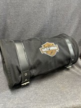 Harley Davidson Black Multi Purpose Roll-Up 8 Pocket Travel Tool Bag Sad... - £25.01 GBP