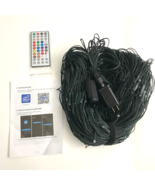 Dazzle Bright Smart Christmas 360 LED Net Lights 12FT x 5 FT RGB Red Gre... - $32.87
