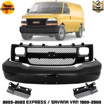 Front Bumper &amp; Grille Assembly Paintable Kit For 2003-2023 Express Savan... - £536.88 GBP