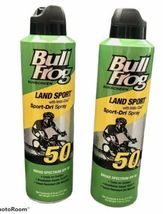 Bullfrog Sunscreen Land Sport Broad Spectrum SPF50 Spray 6oz  lot x 2 - $42.00