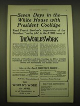1924 Doubleday, Page &amp; Co. Ad - Seven days in the white house with President  - £14.53 GBP