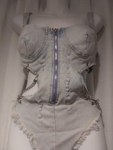 Body Suit Top Tank  Chain Sexy Intimate Size M Rave Festival - $28.04