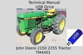 John Deere 2150 2255 Tractors Technical Manual TM4401 USB Drive - £18.94 GBP
