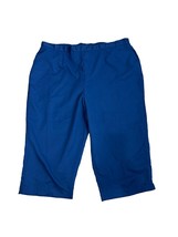 Alfred Dunner Womens Size 24W Navy Blue Capri Pants Elastic Waist Pull O... - $24.75