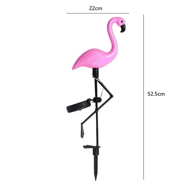 Pink Flamingo Solar Led Light Outdoor Fence Light Courtyard Garden Solar Led Lam - £139.30 GBP