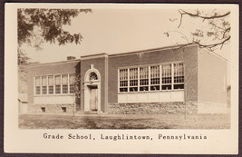 Laughlintown, PA RPPC 1947 - Grade School Real Photo Postcard - $12.25