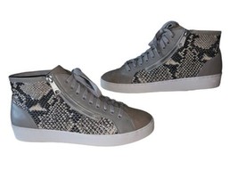 Vionic Womens Splendid Torri High Top Sneakers Natural Snake Sz 11 - £14.52 GBP