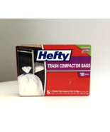 Hefty Trash Compactor Bags with Twist Ties, 5 Count of 18 GAL Bags, 1 Bo... - $23.99