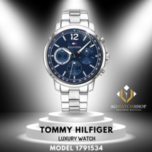 Montre pour homme Tommy Hilfiger à quartz en acier inoxydable cadran bleu 46 ... - $123.87