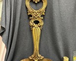 Vintage 32&quot; 1972 Gold Gilt SYROCO Homco Ornate Wall Hang Planter Spoon L... - $44.55