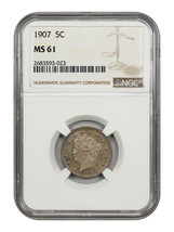 1907 5C Ngc MS61 - £93.91 GBP