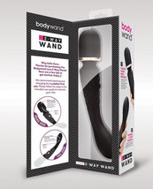 BODYWAND LUXE 2 WAY VIBRATING WAND MASSAGER RECHARGEABLE VIBRATOR - £110.00 GBP