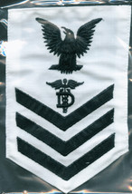 USN RATING BADGE MALE DT1 DENTAL TECHNICIAN FOR WHITE UNIFORM - $3.41 CAD