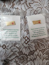 New &#39;Volunteers Give From The Heart&#39; Pin.   Gold Tone Tac Pin in plastic... - $15.95 CAD