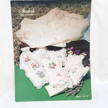 Flowers Sachets Country Crafts Cross Stitch Leaflet 21  1980 Pat Waters - £11.79 GBP