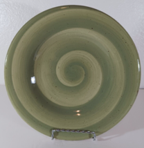 HAUSENWARE GREEN SWIRL TWIST Pattern Retired SALAD PLATE Replacement 9&quot; -8 - £10.09 GBP