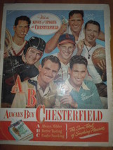 Chesterfield With The Kings of Sports  Print Magazine Ad 1947  - £5.50 GBP