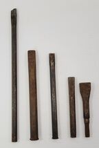 *K3) Vintage Mixed Lot 5 Machinist Metal Chisels Punches Tools Kraeuter ... - $19.79