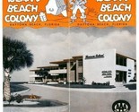 Treasure Island Beach Colony Brochure Daytona Beach Florida 1950&#39;s - $29.67