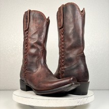 Lane Mens BODEGA Mens Cowboy Boots Sz 9 Genuine Brown Leather Western Cu... - $163.35