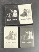 Black &amp; White Scotch Whiskey Scottie Dog Playing Decks of Cards Sealed Read Vtg - £15.67 GBP